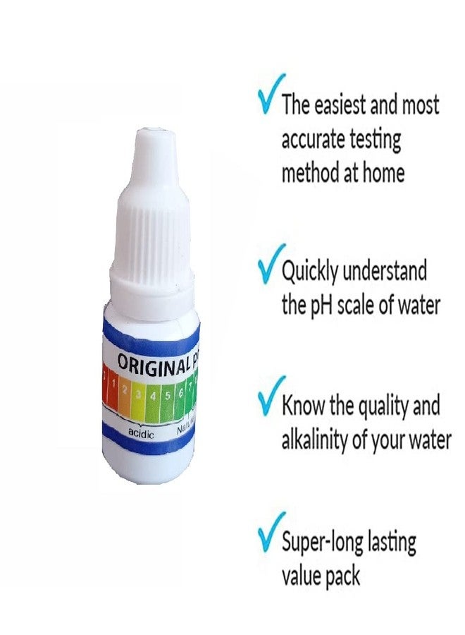 AQUALIQUID RO (Pack Of 3) PH Drop for PH Testing and Alkaline level, for pH Water Testing with pH Color Chart, pH Test Kit, Litmus liquid (3Pcs Bottle) - Image 4